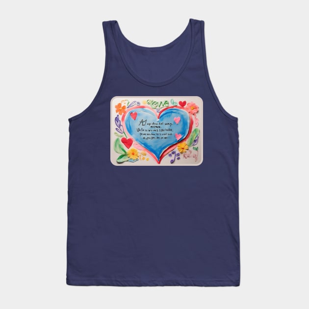 Mothers day, Words Straight from the Heart: A Child's Love for Mom, Mom Gift, Tank Top by benzshope